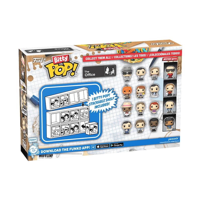 Funko POP! Bitty The Office, 4-Pack, Series 1 - Multi-Color