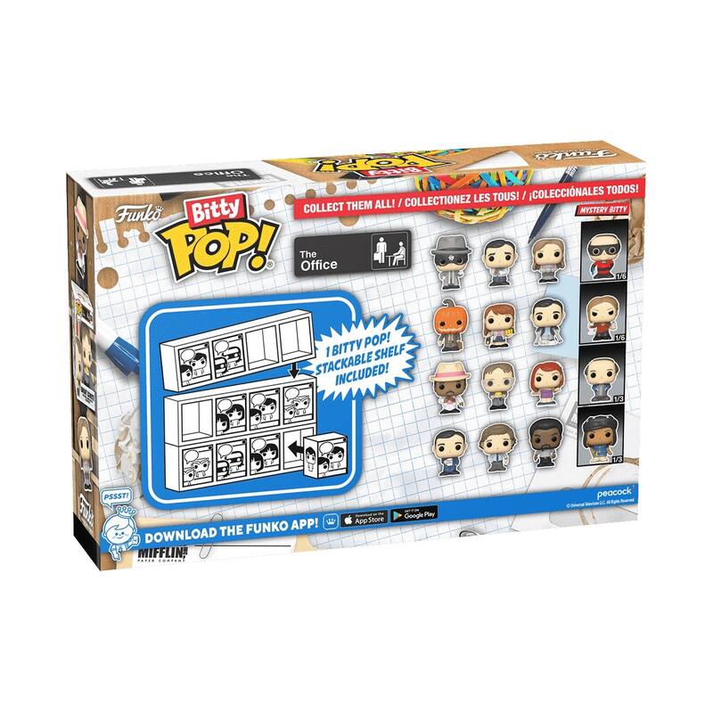 Funko POP! Bitty The Office, 4-Pack, Series 4 - Multi-Color