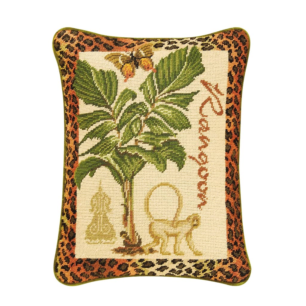 14" x 18" Rangoon Needlepoint Pillow