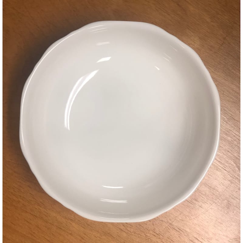 Red Vanilla Pinpoint White Cereal/Soup Bowl 7" 30oz Set/4