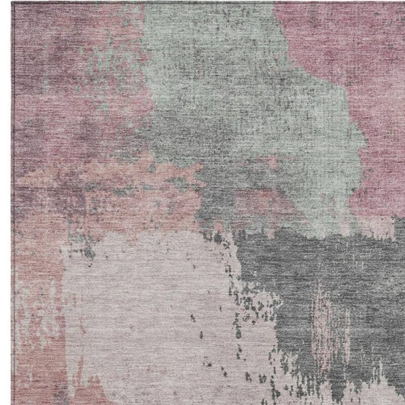 HomeRoots Abstract Transitional Rectangle Outdoor Rug