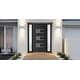 preview thumbnail 12 of 35, VDOMDOORS Manux 8933 | Front Door Exterior Door | Steel | Frame & Hardware Included | 18x80, Matte Black Entry Door