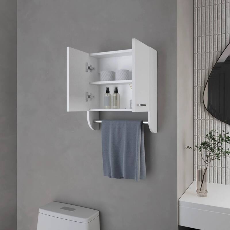 Medicine Cabinet with Towel Bar