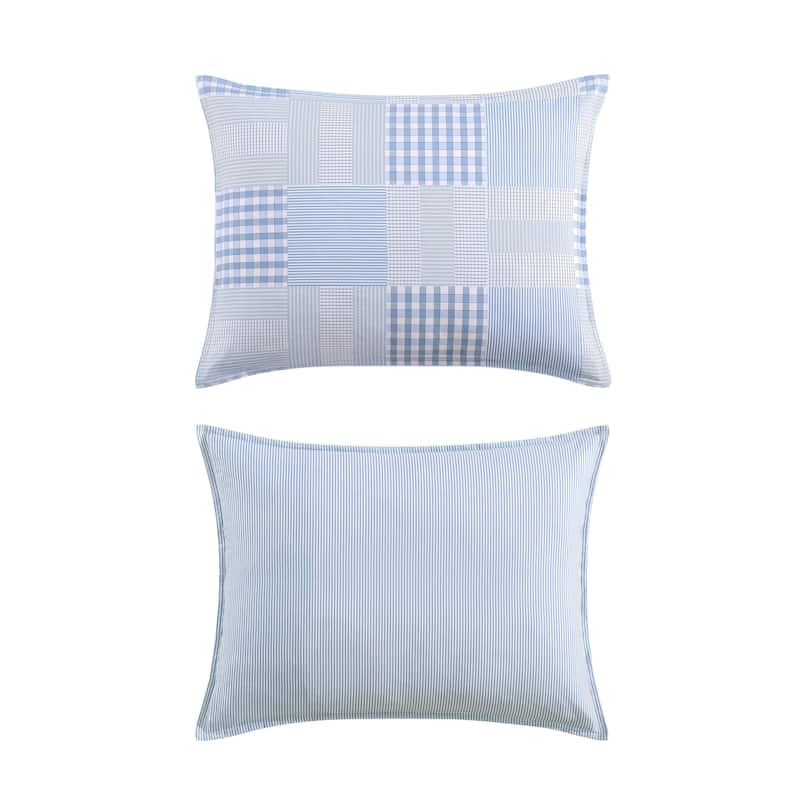 Tommy Hilfiger Hamptons Patchwork Cotton Blue Comforter Set
