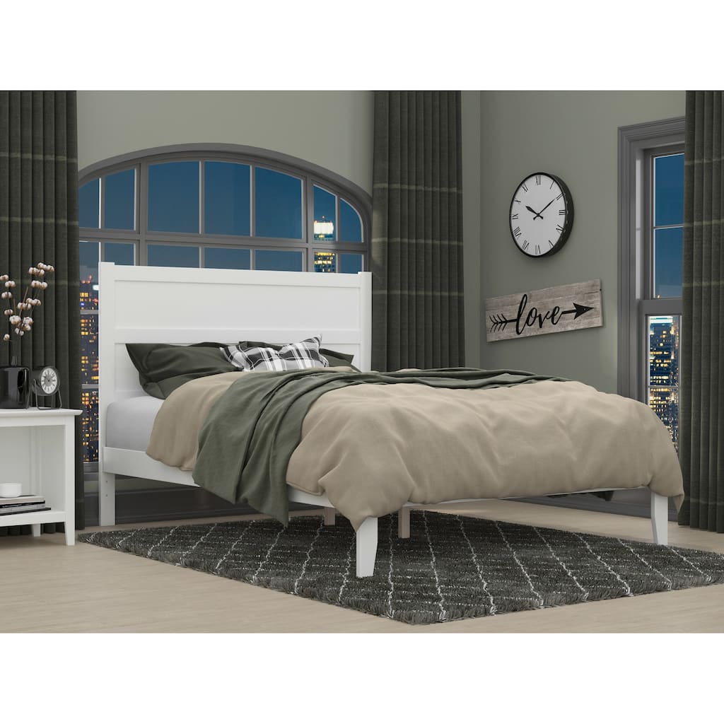 NoHo Queen Platform Bed in White