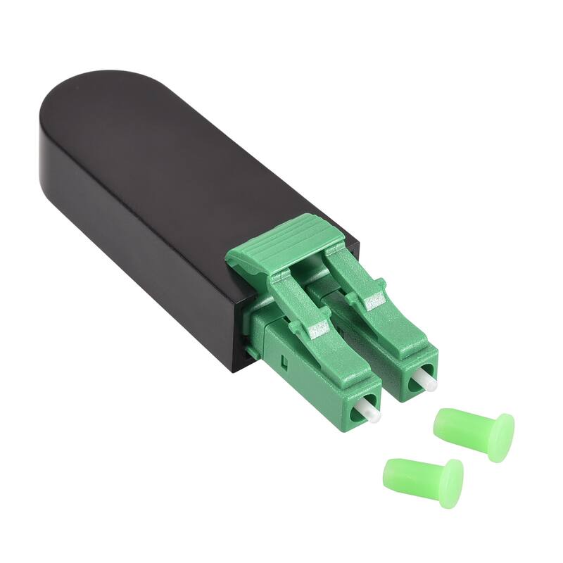 LC Fiber Optic Loopback Adapter, LC Single Mode 9/125 Tester Adapter - Green