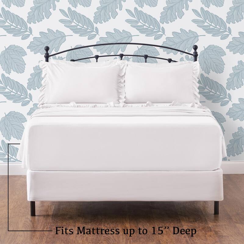 Chanasya Ruffle Soft Chic Microfiber Sheet Set