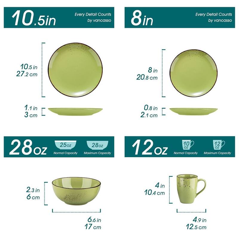 vancasso Navia 16-piece Stoneware Dinnerware Set (Service for 4)