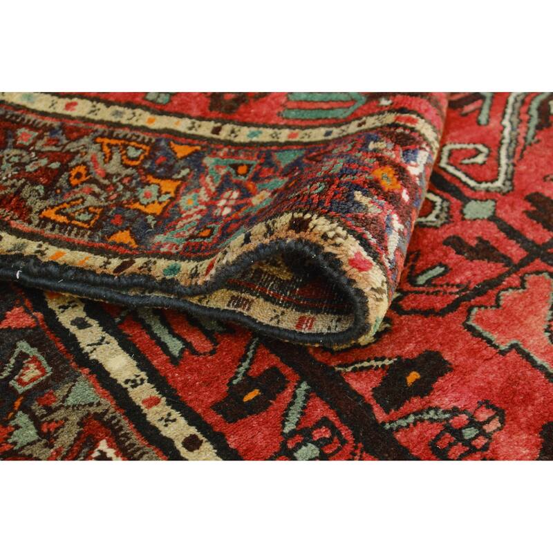 Fine Vintage Distressed Ramon Red/Brown Runner - 3'2" x 9'10"