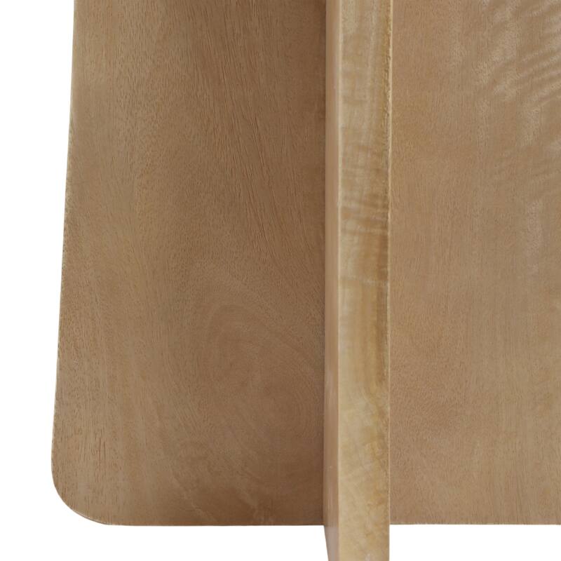 Stone Marble Modern Accent Table for Home and Office Use - 24" Brown - 20.5" x 15" x 24"