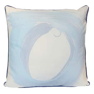 StyleCraft Quiet Current Pillow - Pale Blue & Soft Ivory - 22" x 22"