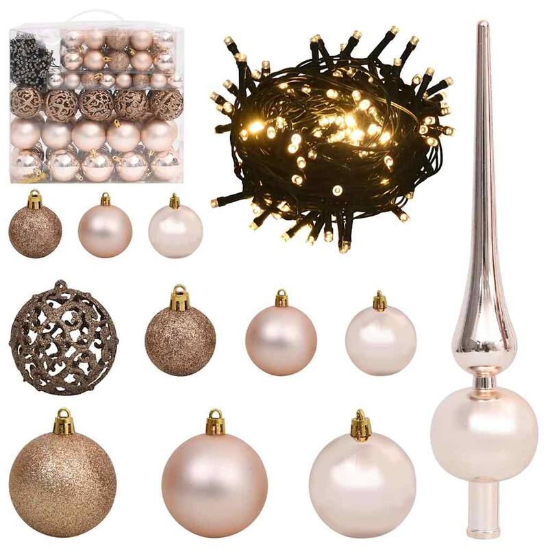 vidaXL Artificial Christmas Tree with 150 LEDs Green 55 x 55 x 120 cm - 55x 55 x 120