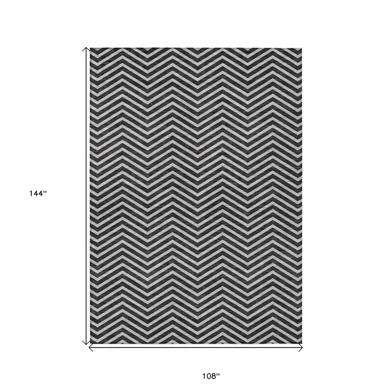 HomeRoots Chevron Transitional Rectangle Outdoor Rug