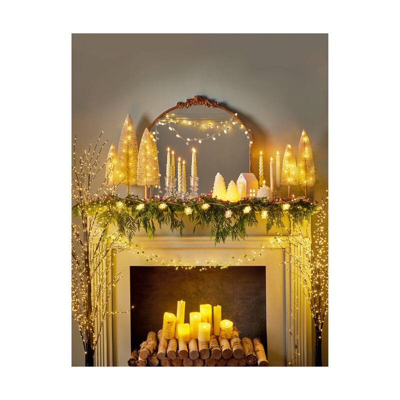 Spiral Led Tapers S/2 - Ivory