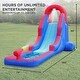 preview thumbnail 2 of 12, Sunny & Fun Compact Inflatable Water Slide Park & Splash Pool with Air Pump