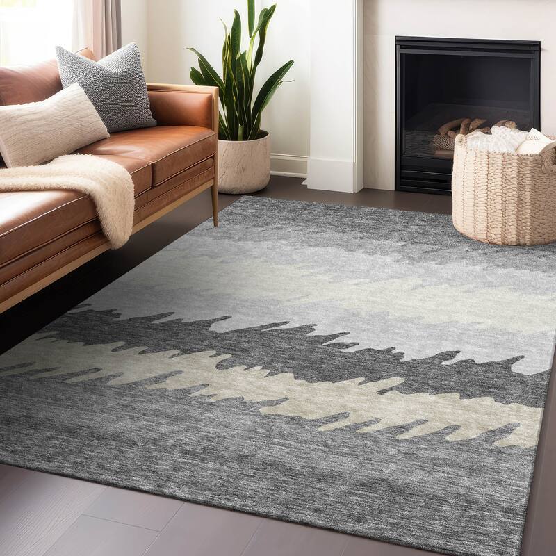 Premium Washable Super Soft Modern Ombre Mayfield Rug