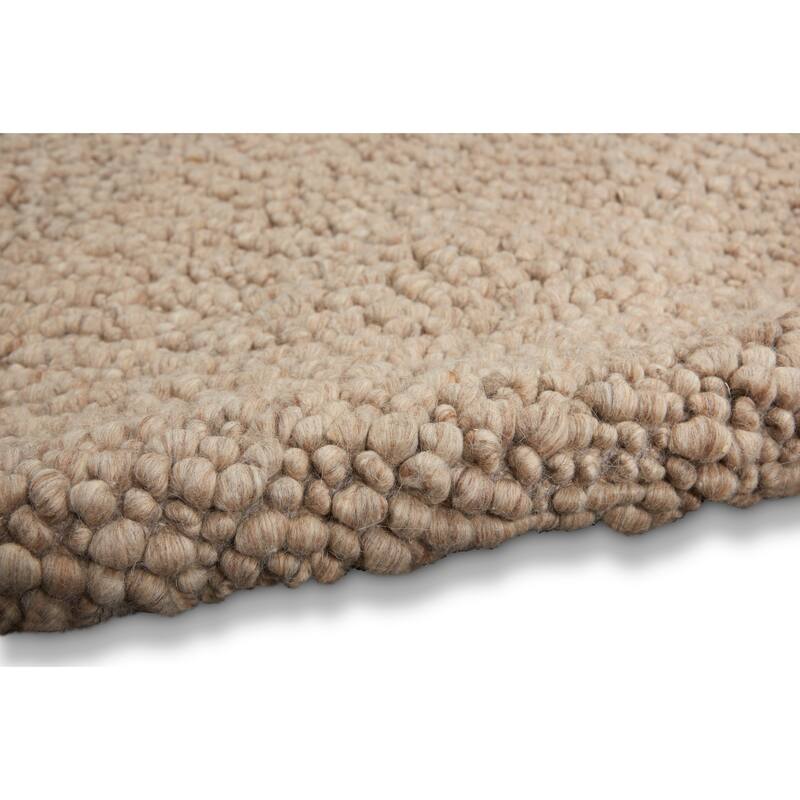 Calvin Klein Riverstone Modern Textured Loop Solid Wool Area Rug