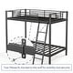 preview thumbnail 7 of 8, Twin Over Twin Size Metal Bunk Bed for Adults Teens
