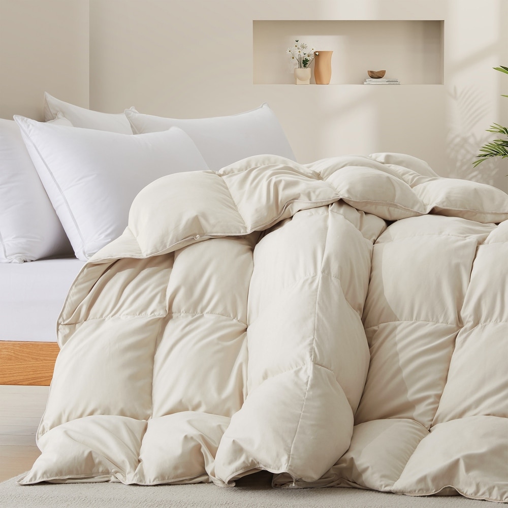 White Feather Down Comforter Duvet Insert All Warmth Levels