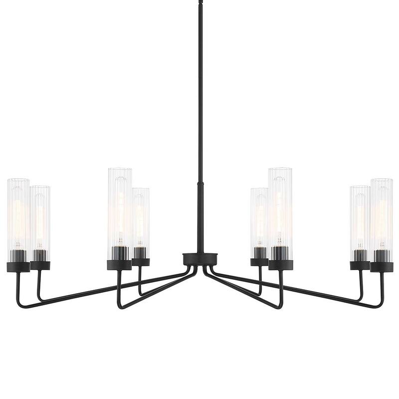 Savoy House 1-8860-8 Baker 8 Light 44" Wide Chandelier - Matte Black