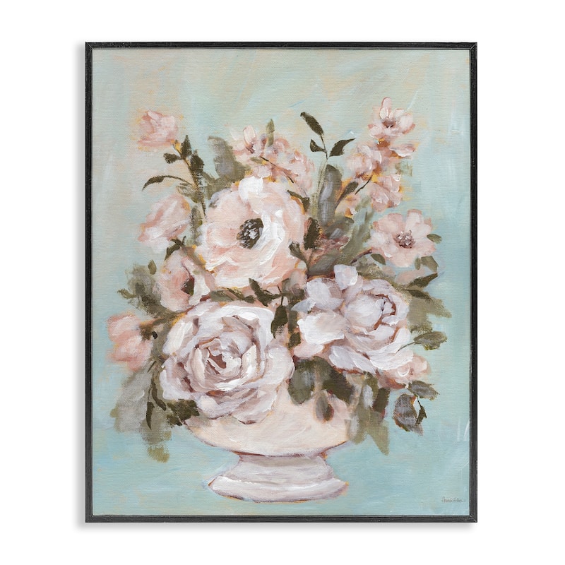 Stupell Sophisticated Flower Bouquet Framed Giclee Art Design By Amanda Hilburn - 24 x 30 - Black
