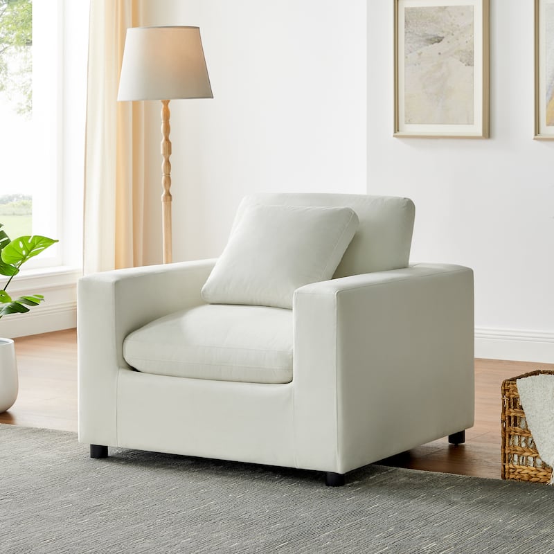 Cambrai Modern Fabric Arm Chair by Greyson Living.