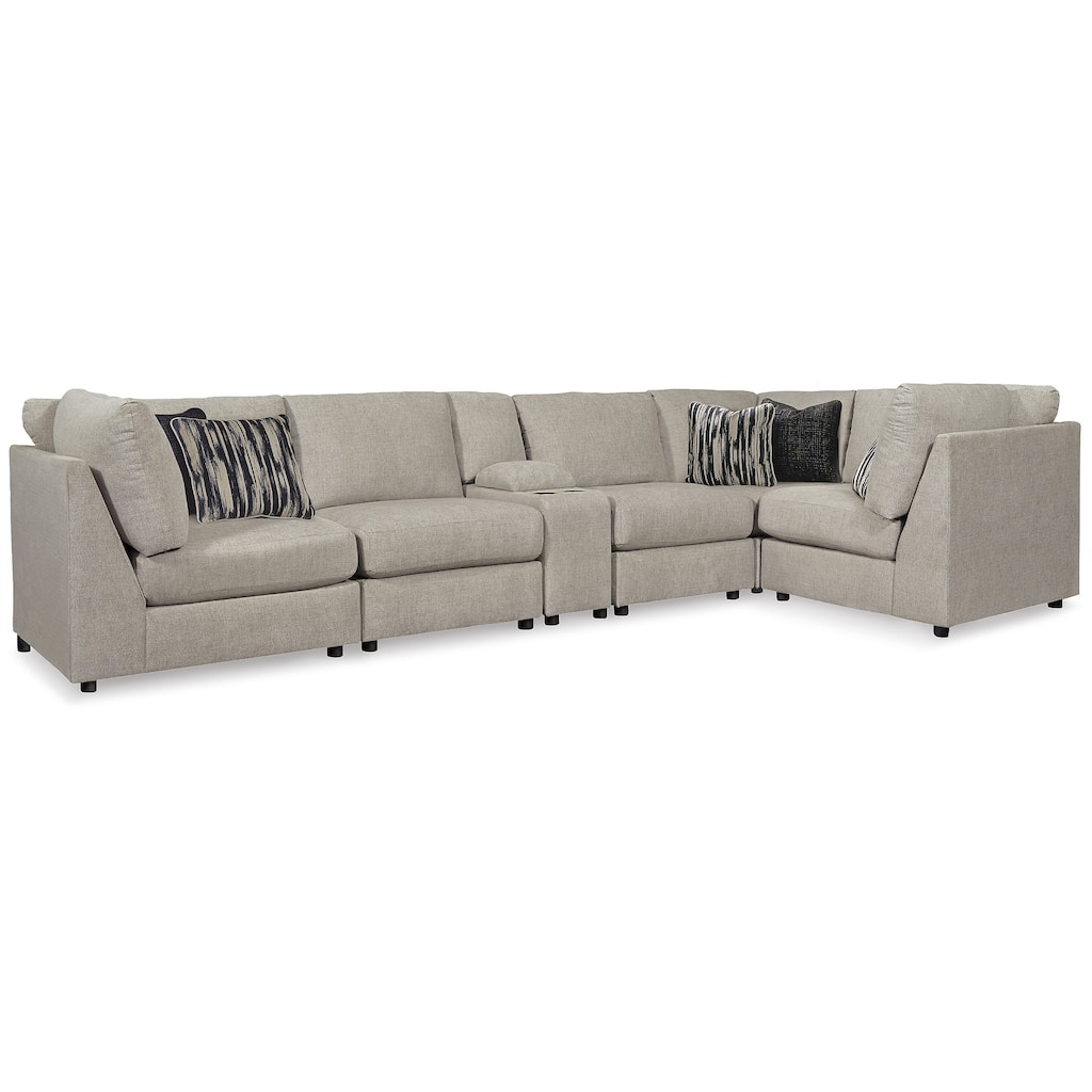Signature Design by Ashley Kellway Brown 6-Piece Sectional - 150"W x 78"D x 39"H