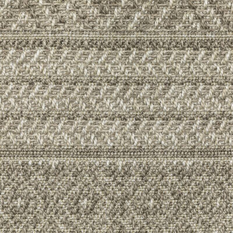 Style Haven Calayan Woven Stripe Grey Ultimate Performance Area Rug~