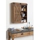 preview thumbnail 2 of 57, Kate and Laurel Cates Decorative Wood Cabinet with Sliding Barn Door - 22x28