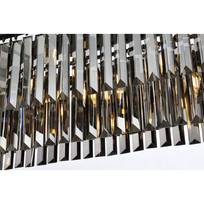 Royce Edge 12-Light Matte Black-Chandelier