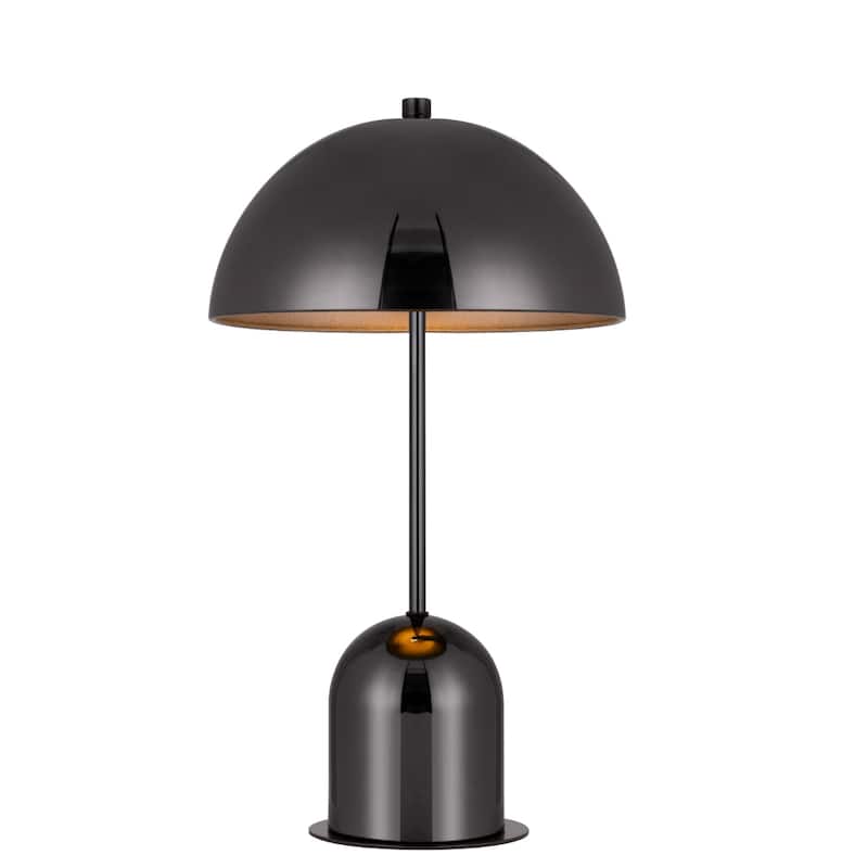 Modern 20 Inch Desk Lamp with Dome Shade and Adjustable Brightness - 11” x 11” x 20” - Dark-Grey