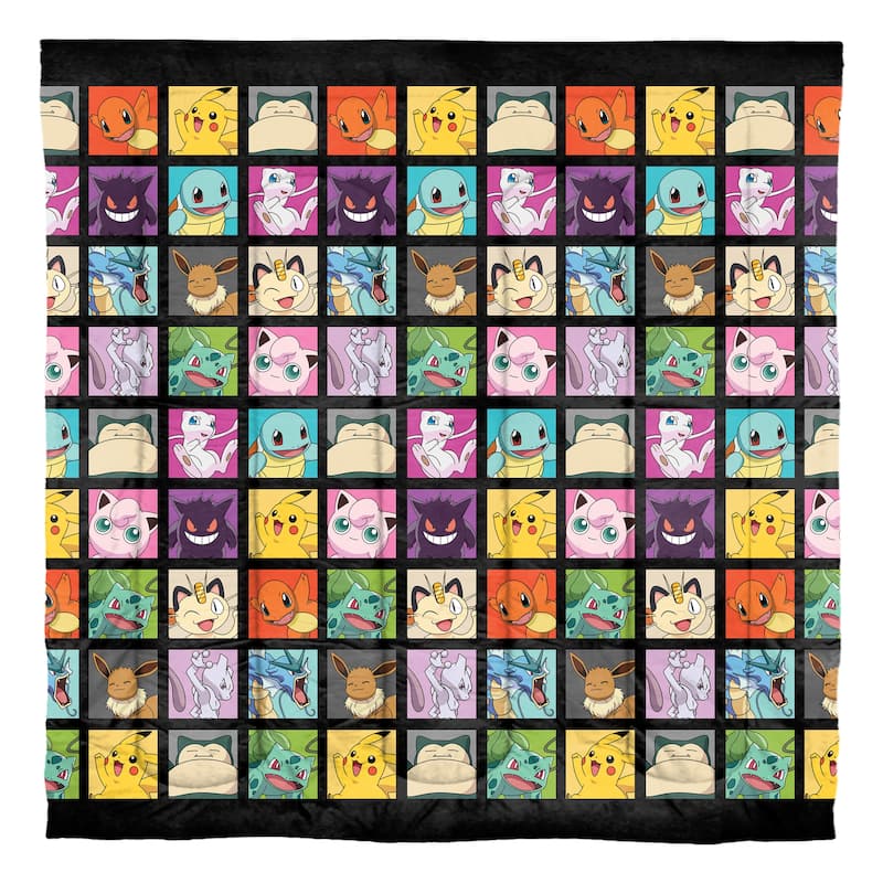 Pokemon Kanto Favorites Rotary 5-piece Full Bed in a Bag Set