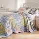 preview thumbnail 4 of 8, Greenland Home Fashions Emma Patchwork Floral Print Cotton Quilt Set