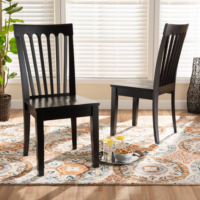Minette Modern and Contemporary Transitional 2-Piece Dining Chair Set