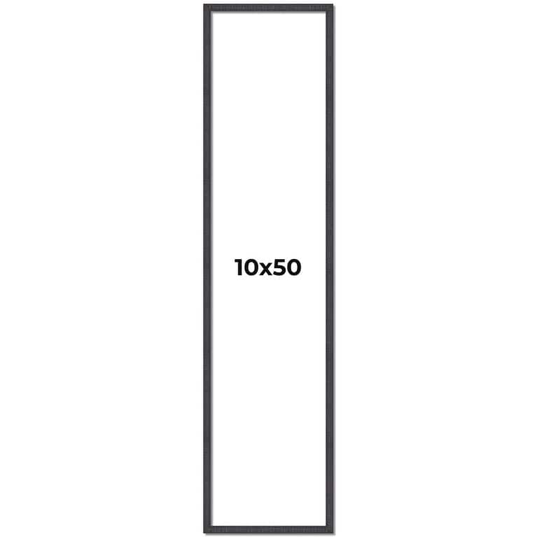 10x50 Frame Brown Solid Wood Picture Frame - Complete Modern Photo