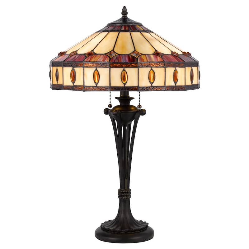 60W x 2 Tiffany table lamp