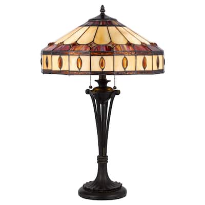 60W x 2 Tiffany table lamp