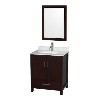 Wyndham Collection WCS141430SUNSM24 Sheffield 30" Free Standing Single