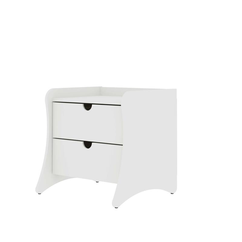 Manhattan Comfort Coney 2-Piece Mid-Century Modern Dresser and Nightstand Set