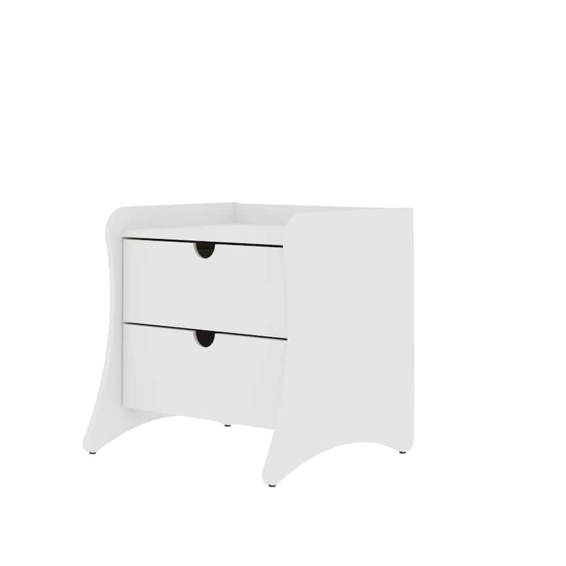 Manhattan Comfort Coney 3-Piece Mid-Century Modern Dresser and Nightstand Set