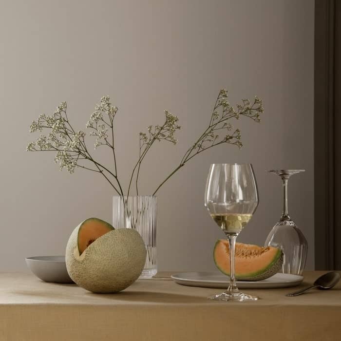 Lyngby Porcelæn Mouth Blown Glass Vase, Clear