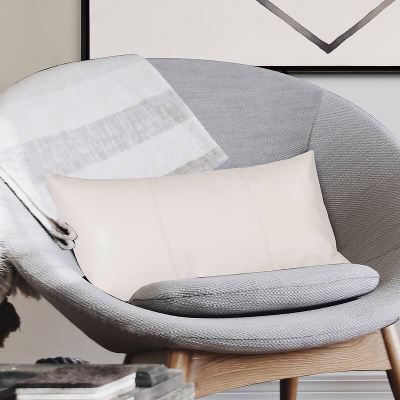 Avanti White Kidney Decorative Pillow