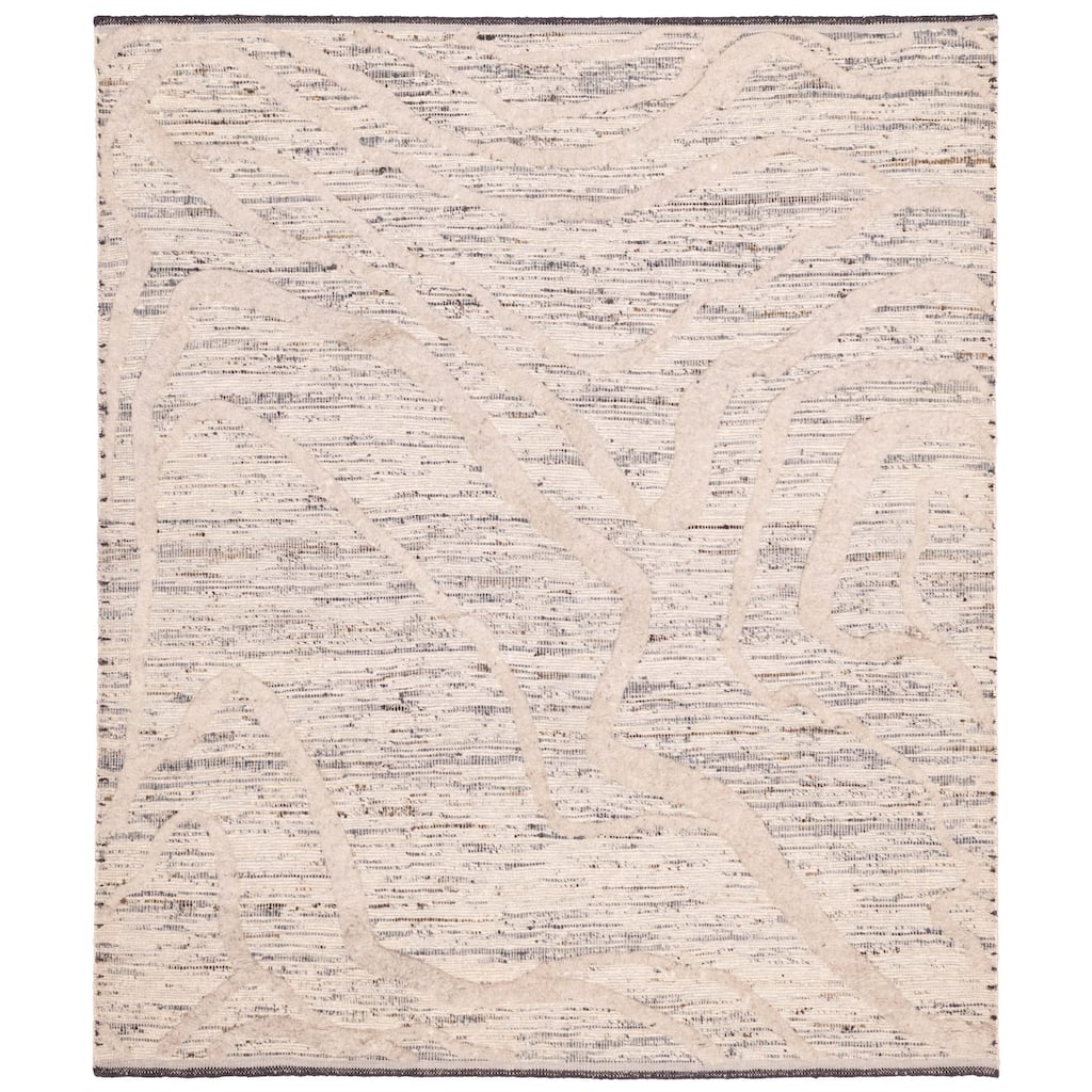 ECARPETGALLERY Hand-knotted Looma Ivory Wool Rug - 8'3 x 9'10