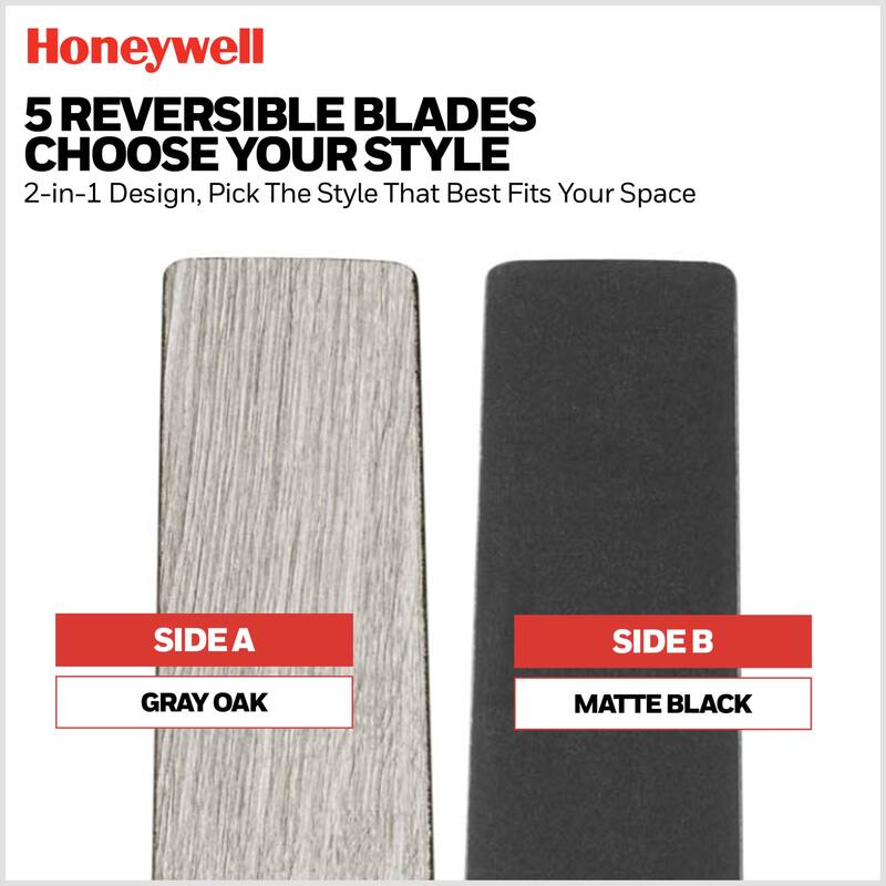 60" Honeywell Graceshire Brushed Nickel Indoor Ceiling Fan with LED Light and Remote Control, 6-Speed BLDC Motor