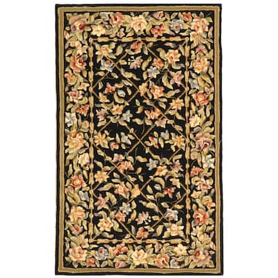 SAFAVIEH Handmade French Tapis Maya Shabby Chic Oriental Trellis Wool Rug