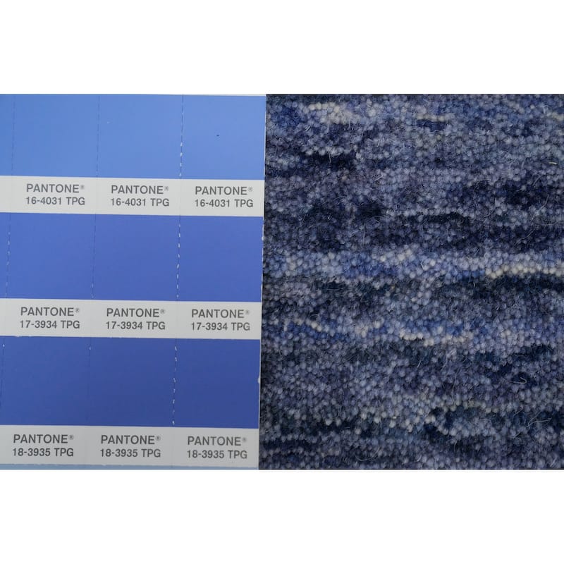 Hand Knotted Oriental 100% Wool Carpet Tribal Animal Pictorial Navy Blue & Blues Gabbeh Area Rug - 6' 0'' X 6' 1''