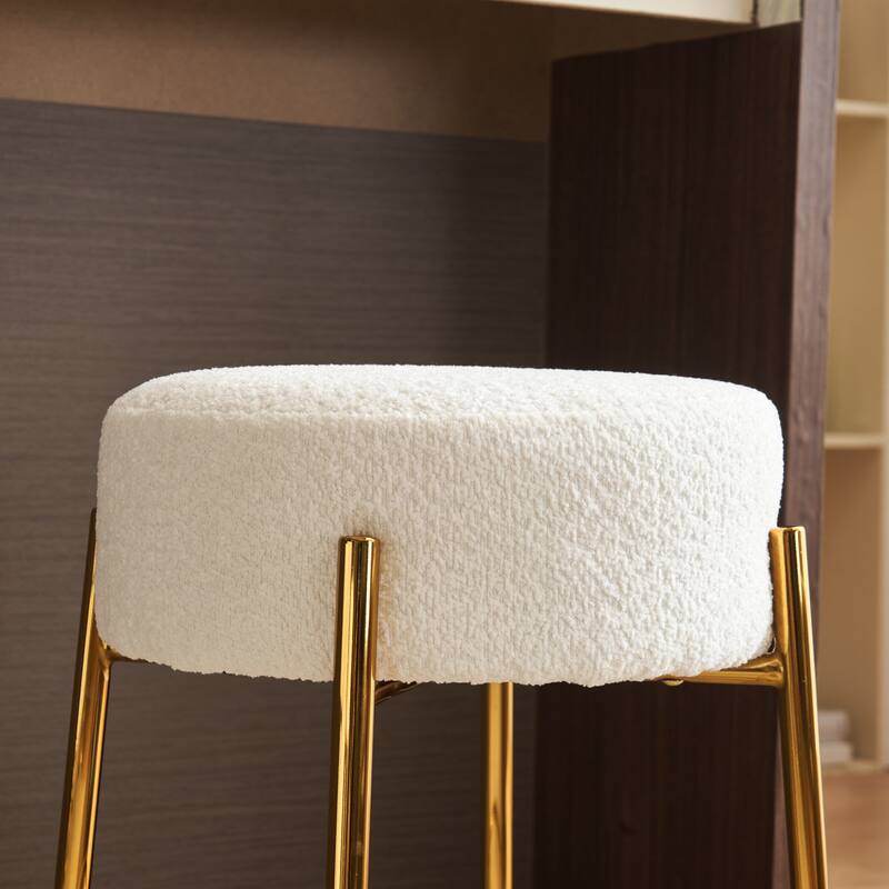 24" Tall, Round Bar Stools, Set of 2