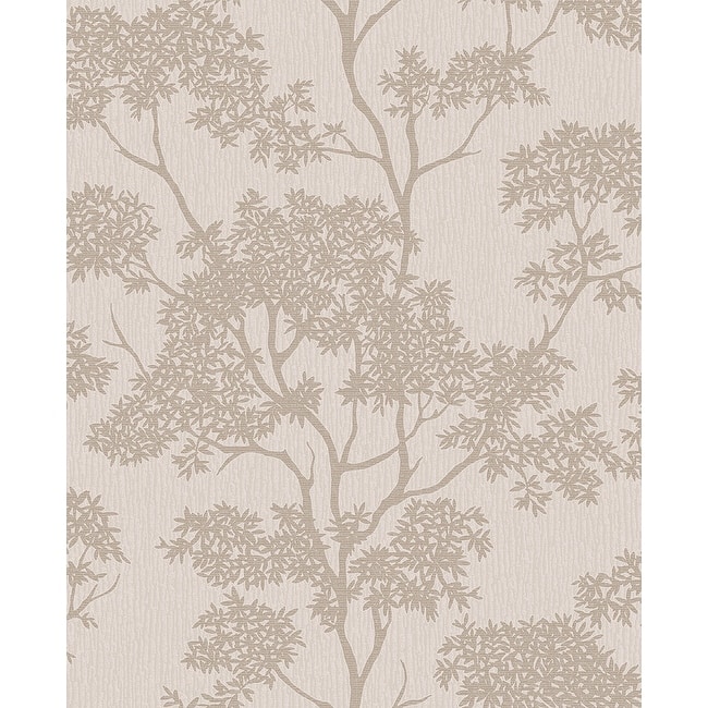 Fine Decor Aspen Taupe Tree Wallpaper
