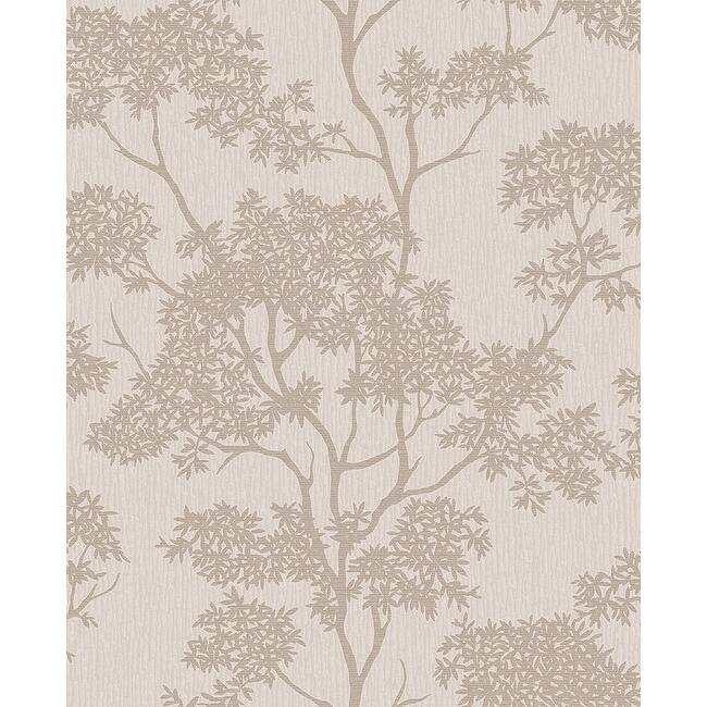 Fine Decor Aspen Taupe Tree Wallpaper