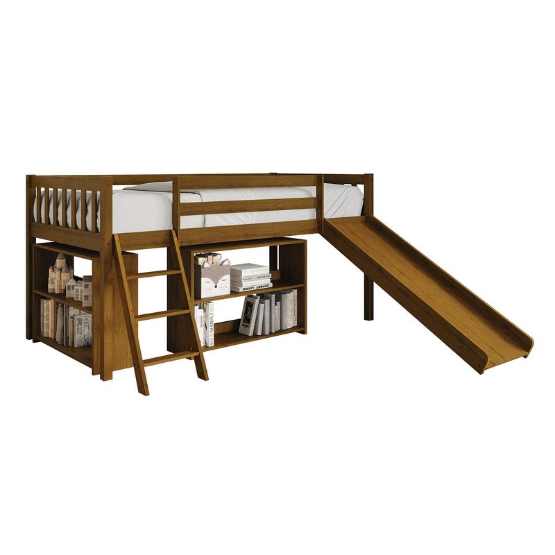 CraftPorch Simple Twin Loft Bed with Ladder